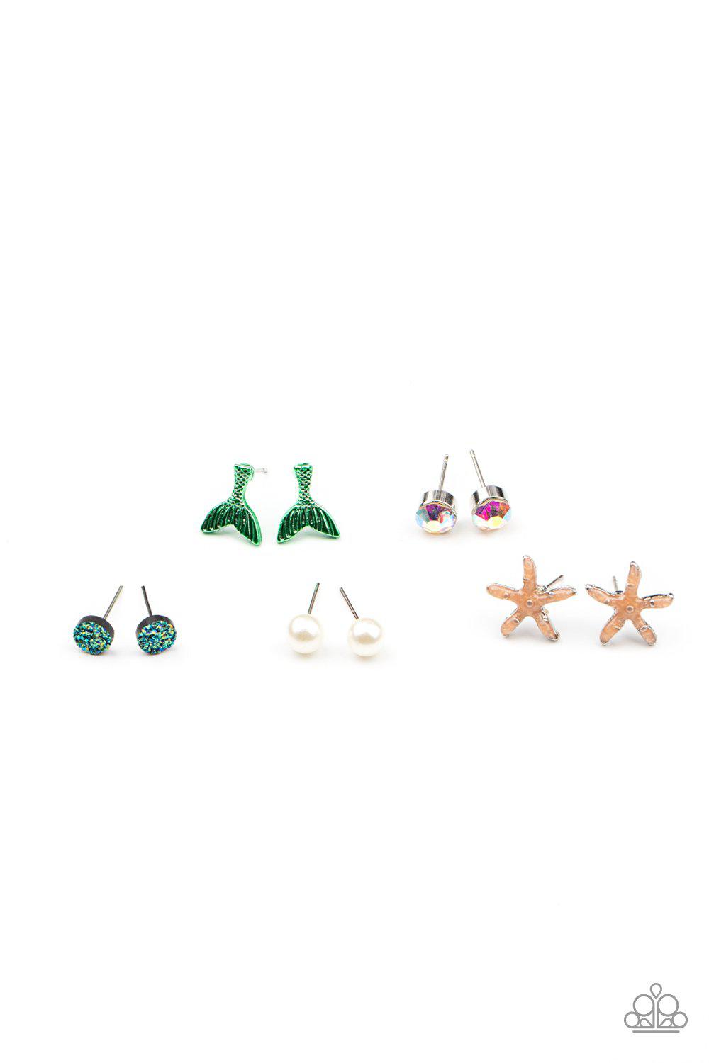 Starlet Shimmer Children&#39;s &quot;Under the Sea&quot; Post Earrings - Paparazzi Accessories (set of 5 pr) - Full set -CarasShop.com - $5 Jewelry by Cara Jewels