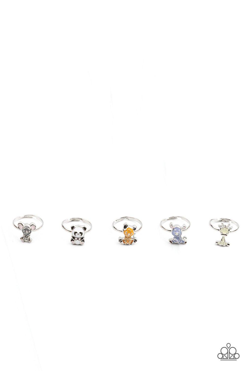 Starlet Shimmer Children&#39;s Zoo Animal Rings - Paparazzi Accessories (set of 5) - Full set -CarasShop.com - $5 Jewelry by Cara Jewels