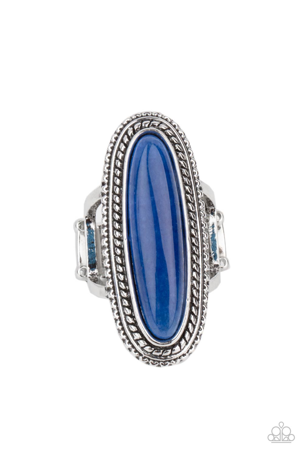 Stone Healer Blue Stone Ring - Paparazzi Accessories- lightbox - CarasShop.com - $5 Jewelry by Cara Jewels