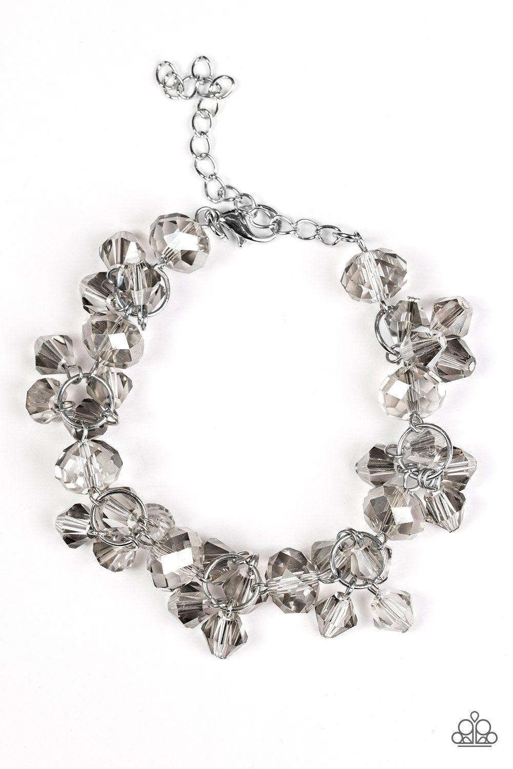 Stop and STAR Silver Bracelet - Paparazzi Accessories-CarasShop.com - $5 Jewelry by Cara Jewels