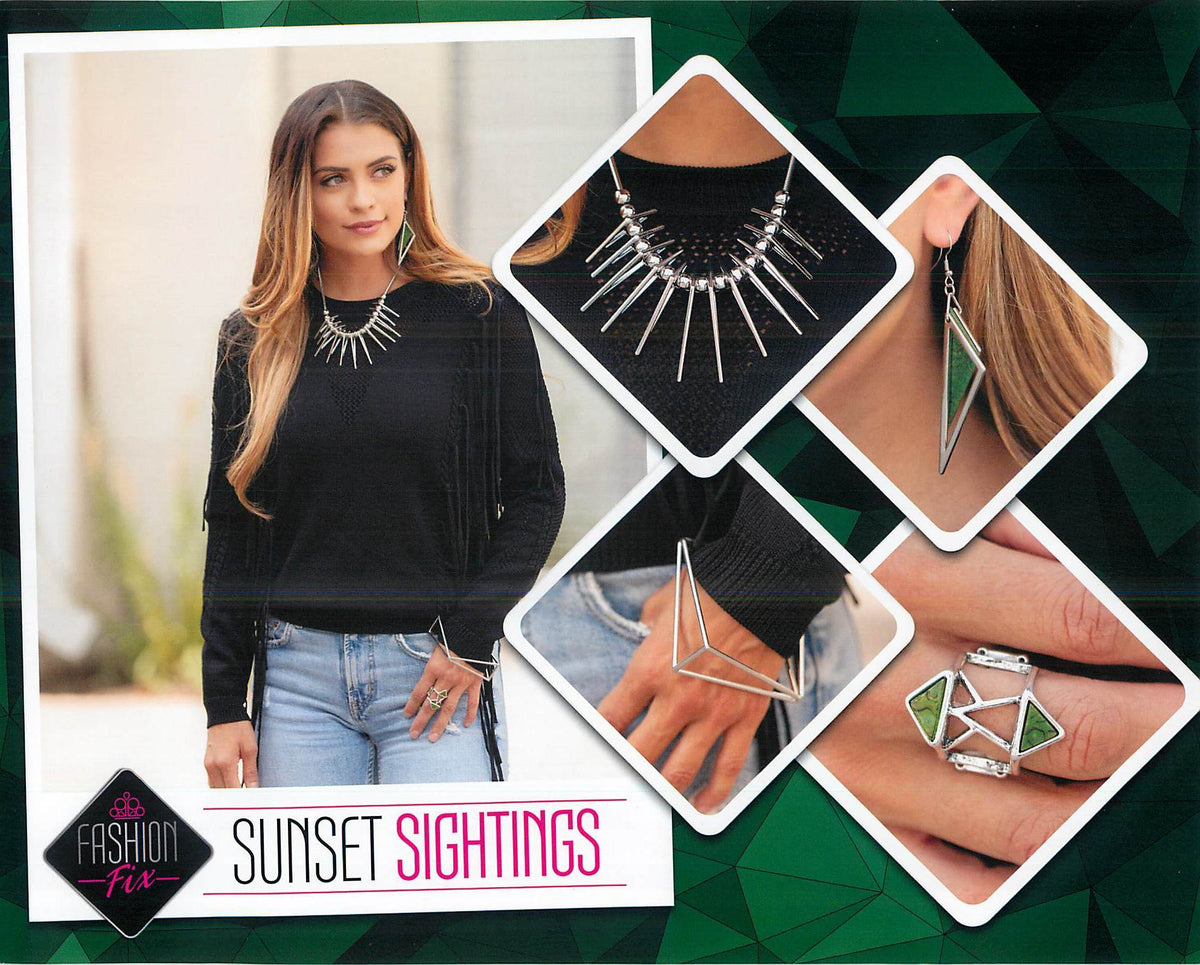 Sunset Sightings Complete Trend Blend (4 pc set) December 2020 - Paparazzi Accessories Fashion Fix-Set-CarasShop.com - $5 Jewelry by Cara Jewels