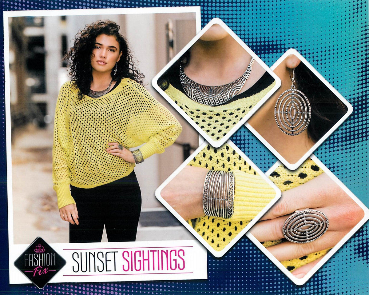 Sunset Sightings Complete Trend Blend (4 pc set) February 2020 - Paparazzi Accessories Fashion Fix-Set-CarasShop.com - $5 Jewelry by Cara Jewels
