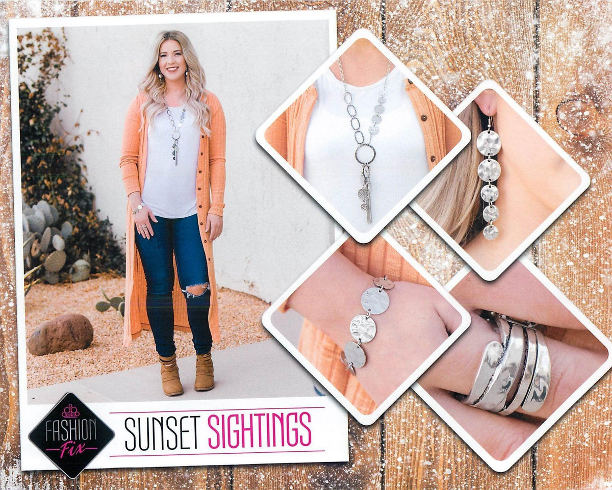 Sunset Sightings Complete Trend Blend (4 pc set) January 2020 - Paparazzi Accessories Fashion Fix-Set-CarasShop.com - $5 Jewelry by Cara Jewels