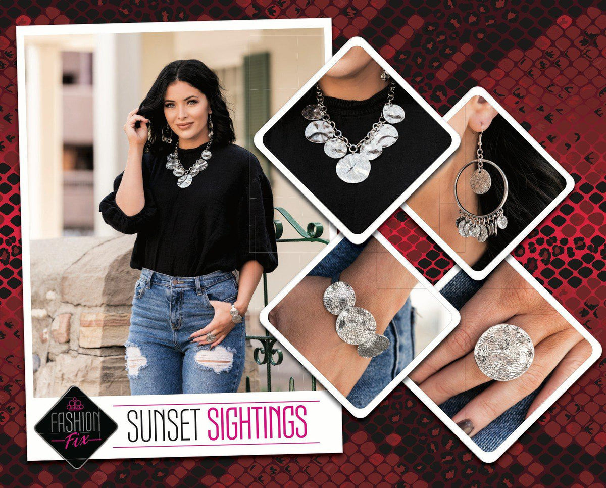 Sunset Sightings Complete Trend Blend (4 pc set) June 2020 - Paparazzi Accessories Fashion Fix-Set-CarasShop.com - $5 Jewelry by Cara Jewels