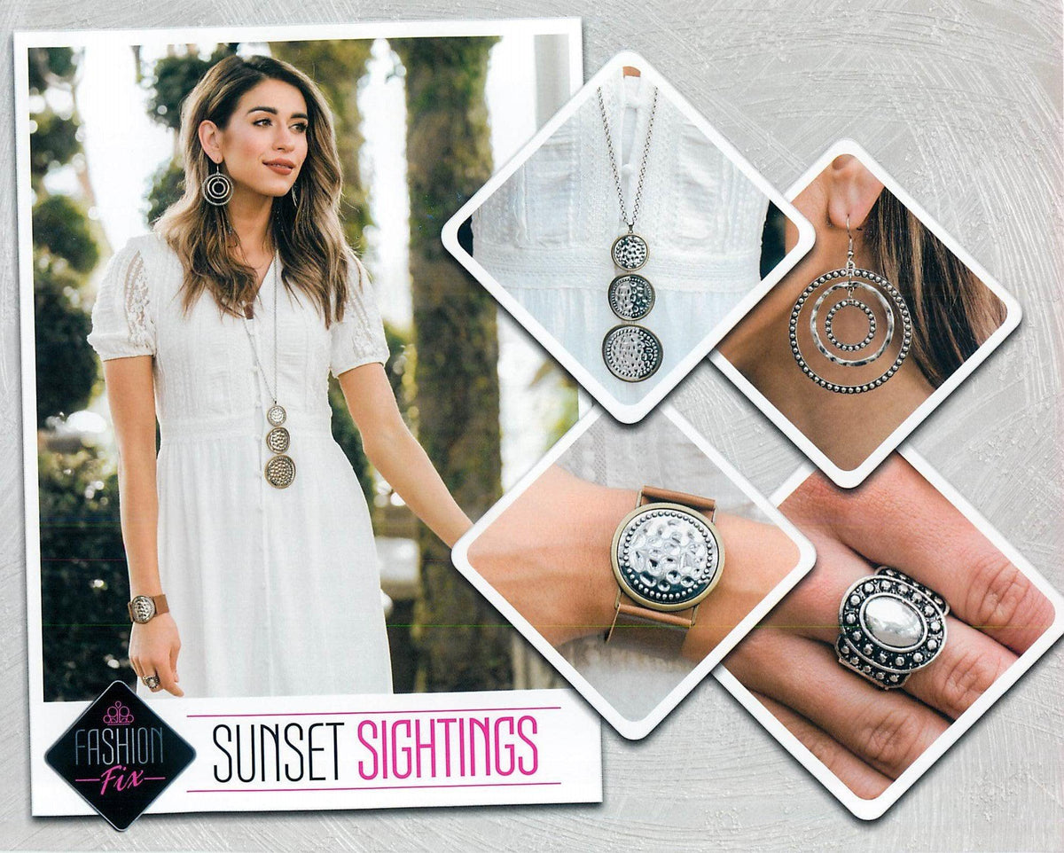Sunset Sightings Complete Trend Blend (4 pc set) March 2020 - Paparazzi Accessories Fashion Fix-Set-CarasShop.com - $5 Jewelry by Cara Jewels
