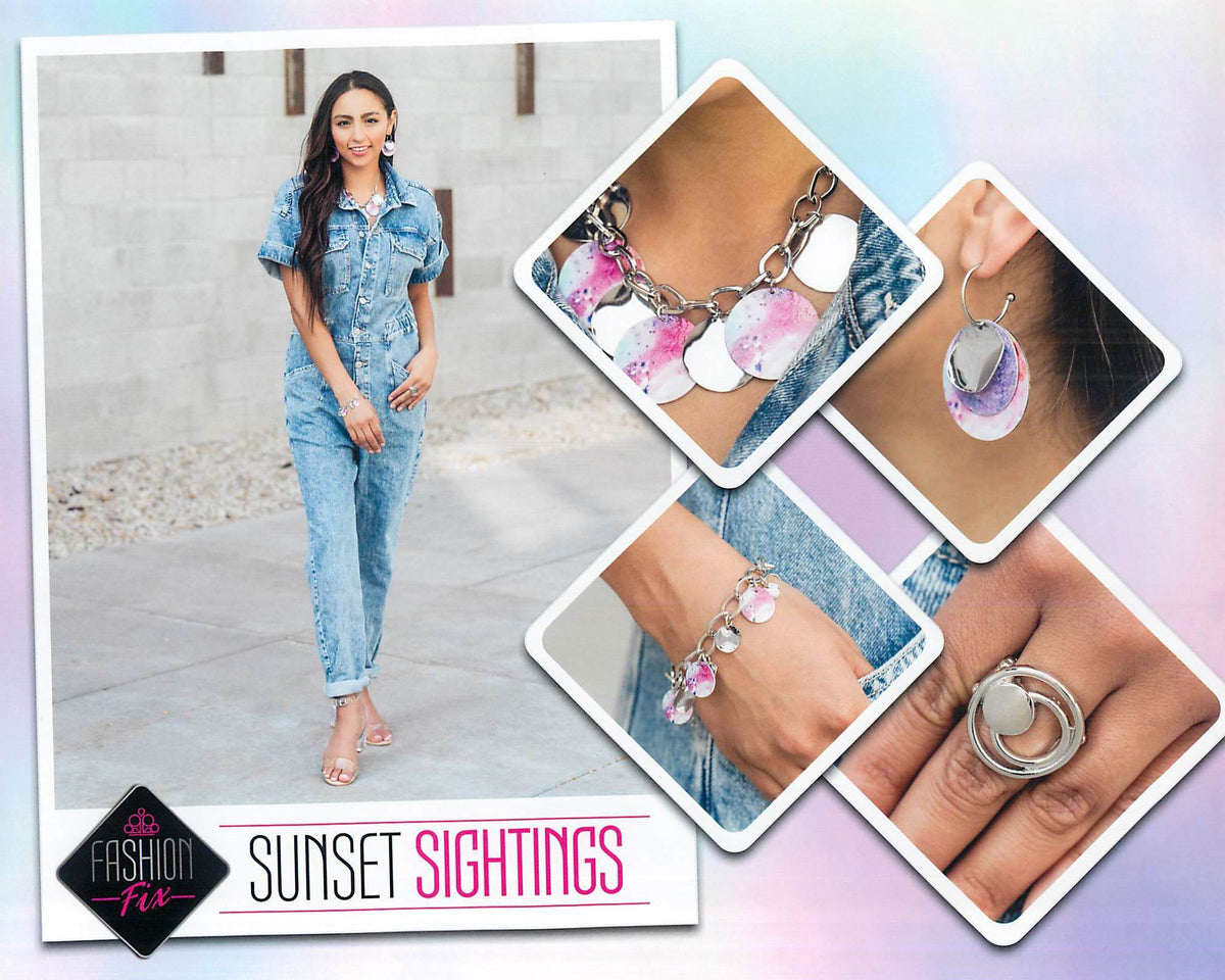 Sunset Sightings Complete Trend Blend (4 pc set) October 2020 - Paparazzi Accessories Fashion Fix-Set-CarasShop.com - $5 Jewelry by Cara Jewels