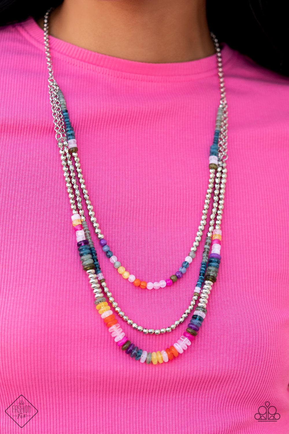 Sunset Sightings Set October 2022 - Paparazzi Accessories- Necklace - CarasShop.com - $5 Jewelry by Cara Jewels