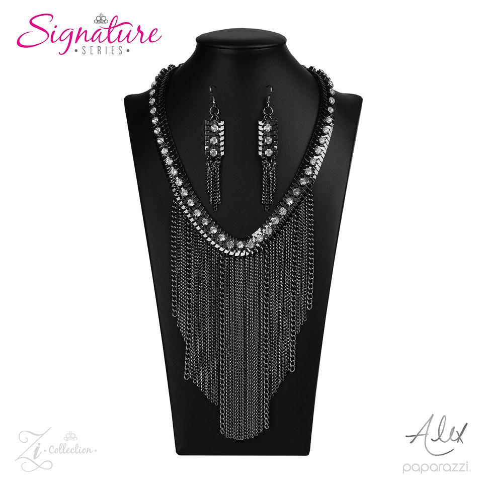 The Alex 2020 Zi Signature Collection Necklace - Paparazzi Accessories-CarasShop.com - $5 Jewelry by Cara Jewels
