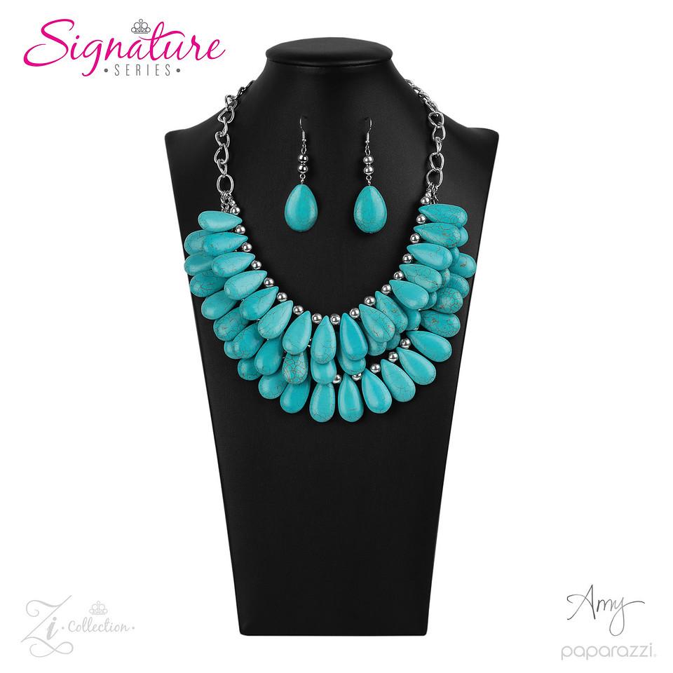 The Amy 2020 Zi Signature Collection Necklace - Paparazzi Accessories-CarasShop.com - $5 Jewelry by Cara Jewels