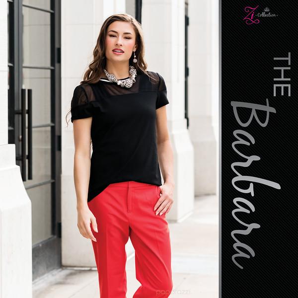 The Barbara 2019 Zi Signature Collection Necklace and matching Earrings - Paparazzi Accessories-CarasShop.com - $5 Jewelry by Cara Jewels