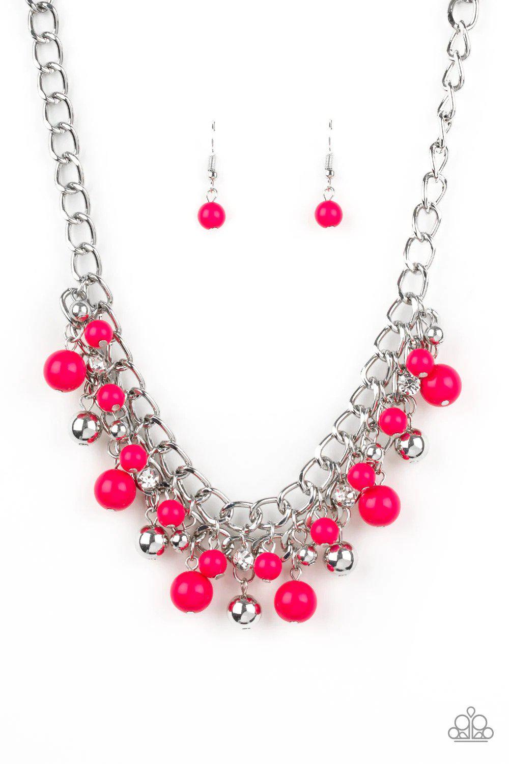 The Bride To BEAD Pink Necklace - Paparazzi Accessories- lightbox - CarasShop.com - $5 Jewelry by Cara Jewels