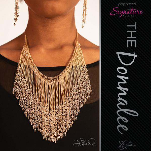 The Donnalee 2018 Zi Signature Collection Necklace and matching Earrings - Paparazzi Accessories-CarasShop.com - $5 Jewelry by Cara Jewels