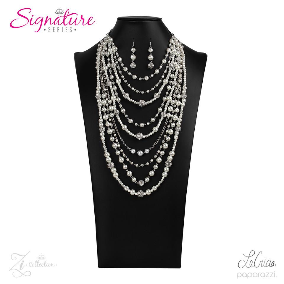 The LeCricia 2020 Zi Signature Collection Necklace - Paparazzi Accessories-CarasShop.com - $5 Jewelry by Cara Jewels