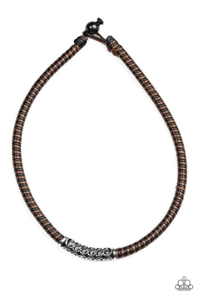 The Mainland Brown Necklace - Paparazzi Accessories- lightbox - CarasShop.com - $5 Jewelry by Cara Jewels