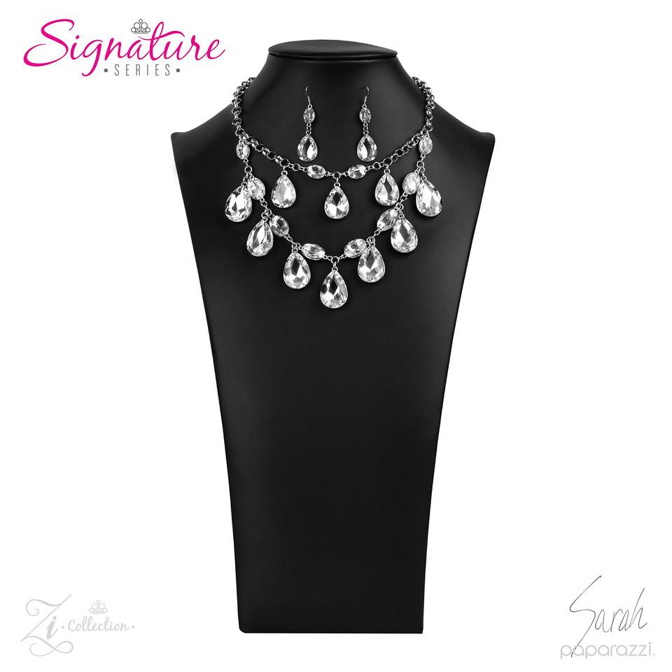 The Sarah 2020 Zi Signature Collection Necklace - Paparazzi Accessories-CarasShop.com - $5 Jewelry by Cara Jewels