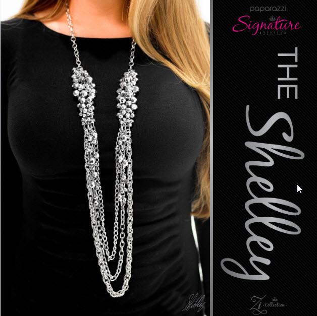 The Shelley 2017 Zi Signature Collection Necklace and matching Earrings - Paparazzi Accessories-CarasShop.com - $5 Jewelry by Cara Jewels