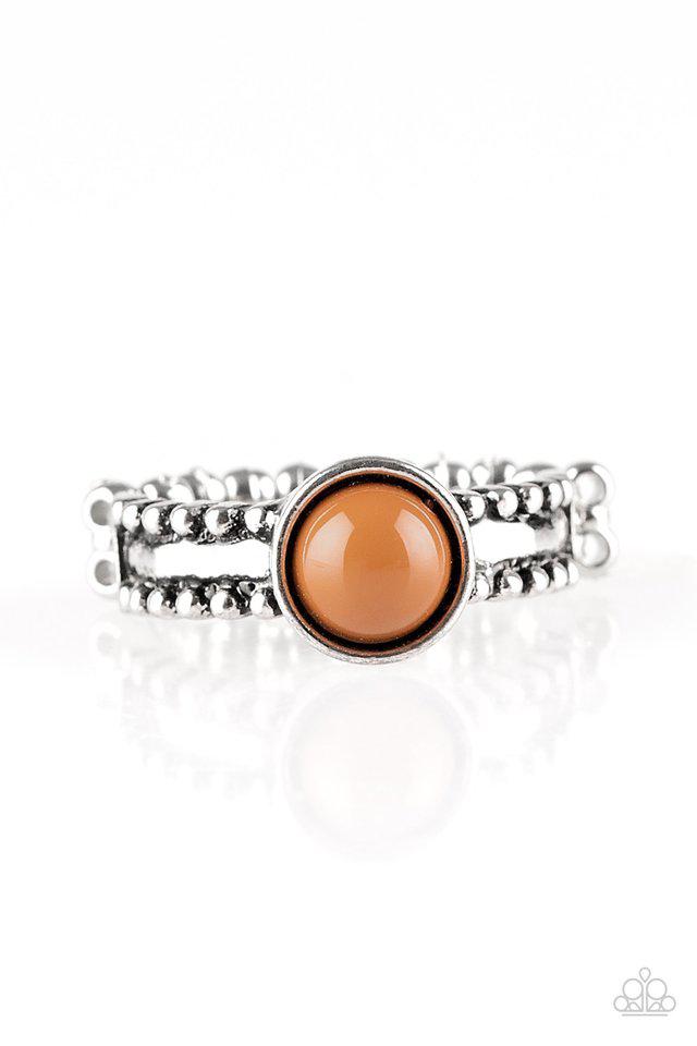 Trek and Field Brown Ring - Paparazzi Accessories- lightbox - CarasShop.com - $5 Jewelry by Cara Jewels