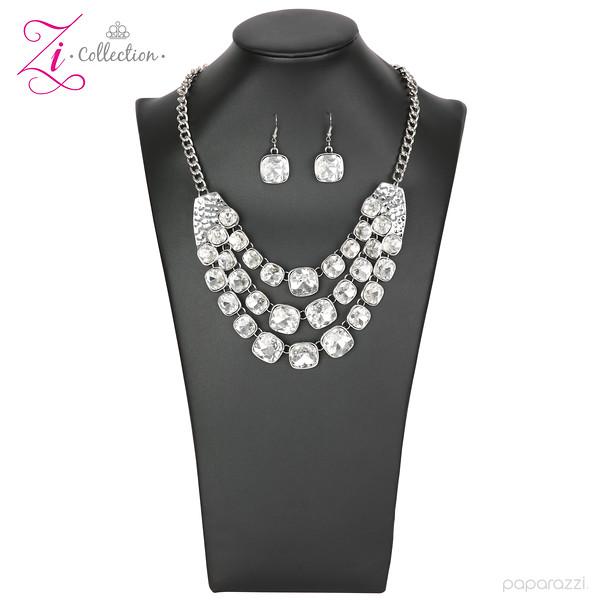 Unstoppable 2018 Zi Collection Necklace and matching Earrings - Paparazzi Accessories-CarasShop.com - $5 Jewelry by Cara Jewels