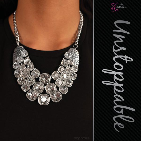 Unstoppable 2018 Zi Collection Necklace and matching Earrings - Paparazzi Accessories-CarasShop.com - $5 Jewelry by Cara Jewels