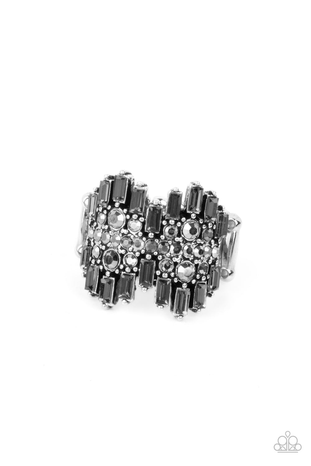 Urban Empire Silver Ring - Paparazzi Accessories- lightbox - CarasShop.com - $5 Jewelry by Cara Jewels