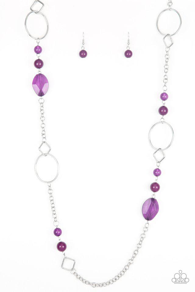 Very Visionary Purple Necklace - Paparazzi Accessories- lightbox - CarasShop.com - $5 Jewelry by Cara Jewels