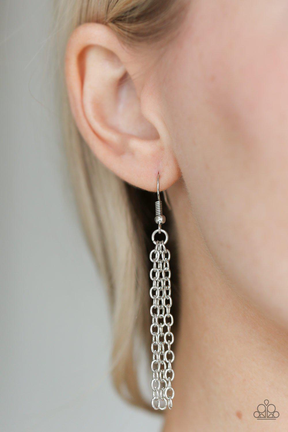 Viva La Vivid Orange Necklace - Paparazzi Accessories - free matching earrings -CarasShop.com - $5 Jewelry by Cara Jewels