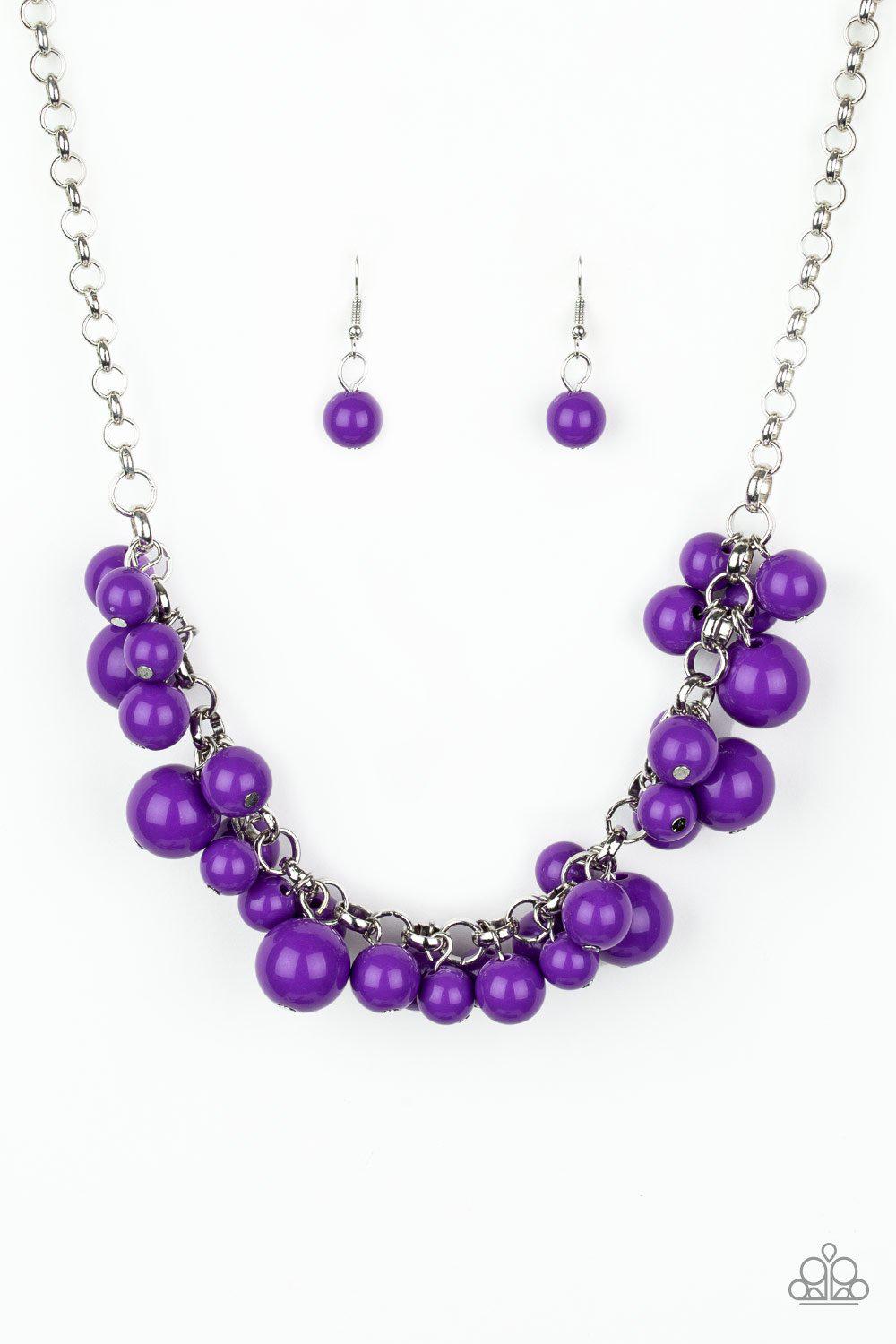 Walk This BROADWAY Purple Necklace - Paparazzi Accessories - lightbox -CarasShop.com - $5 Jewelry by Cara Jewels