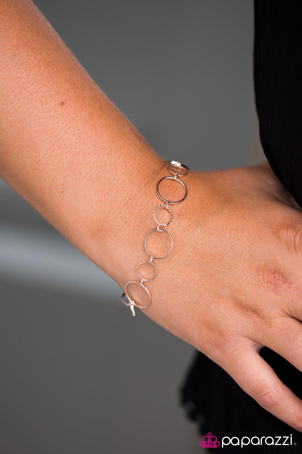 World of Shimmer Rose Gold Bracelet - Paparazzi Accessories-CarasShop.com - $5 Jewelry by Cara Jewels